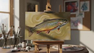 brook trout painting