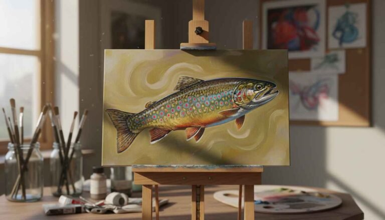 brook trout painting